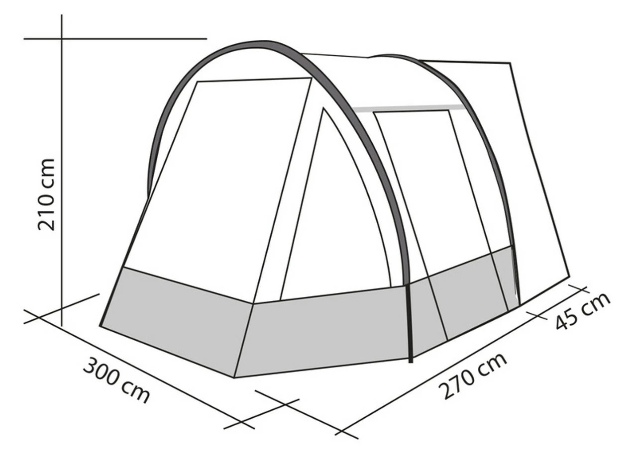 Reimo Tour Easy Young 2 Campervan Awning - Fits VW T5 T6 & More 2 Reimo Tour Easy Young 2 Campervan Awning - Fits VW T5 T6 & More - Image 2