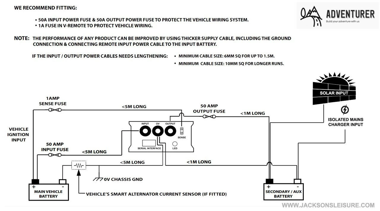 Adventurer 12v Vehicle Battery To Leisure Battery Charger With Engine Trickle Charge 5 Adventurer 12v Vehicle Battery To Leisure Battery Charger With Engine Trickle Charge - Image 5