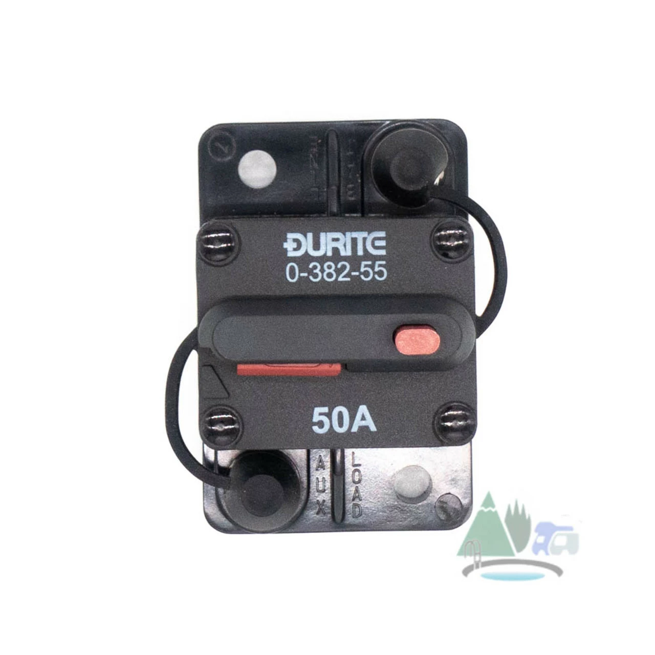 Durite 50A Flush Mount Circuit Breaker 12/24v 1 Durite 50A Flush Mount Circuit Breaker 12/24v