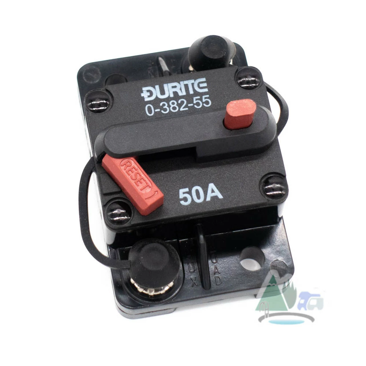 Durite 50A Flush Mount Circuit Breaker 12/24v 2 Durite 50A Flush Mount Circuit Breaker 12/24v - Image 2