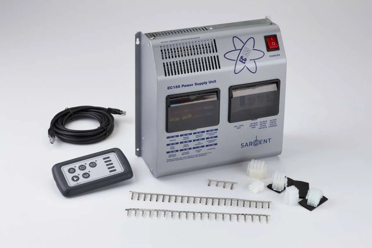 Sargent EC155 / EC50 Motorhome Campervan Conversion Power Supply Including Connector Kit 1 Sargent EC155 / EC50 Motorhome Campervan Conversion Power Supply Including Connector Kit