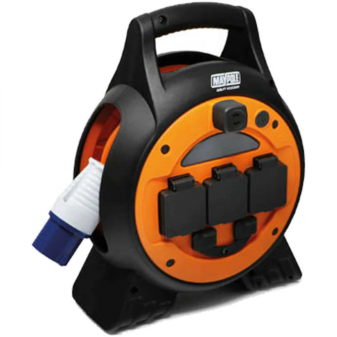 Maypole 15m Roller Mains Unit Camping Hook Up With LED Light 1 Maypole 15m Roller Mains Unit Camping Hook Up With LED Light