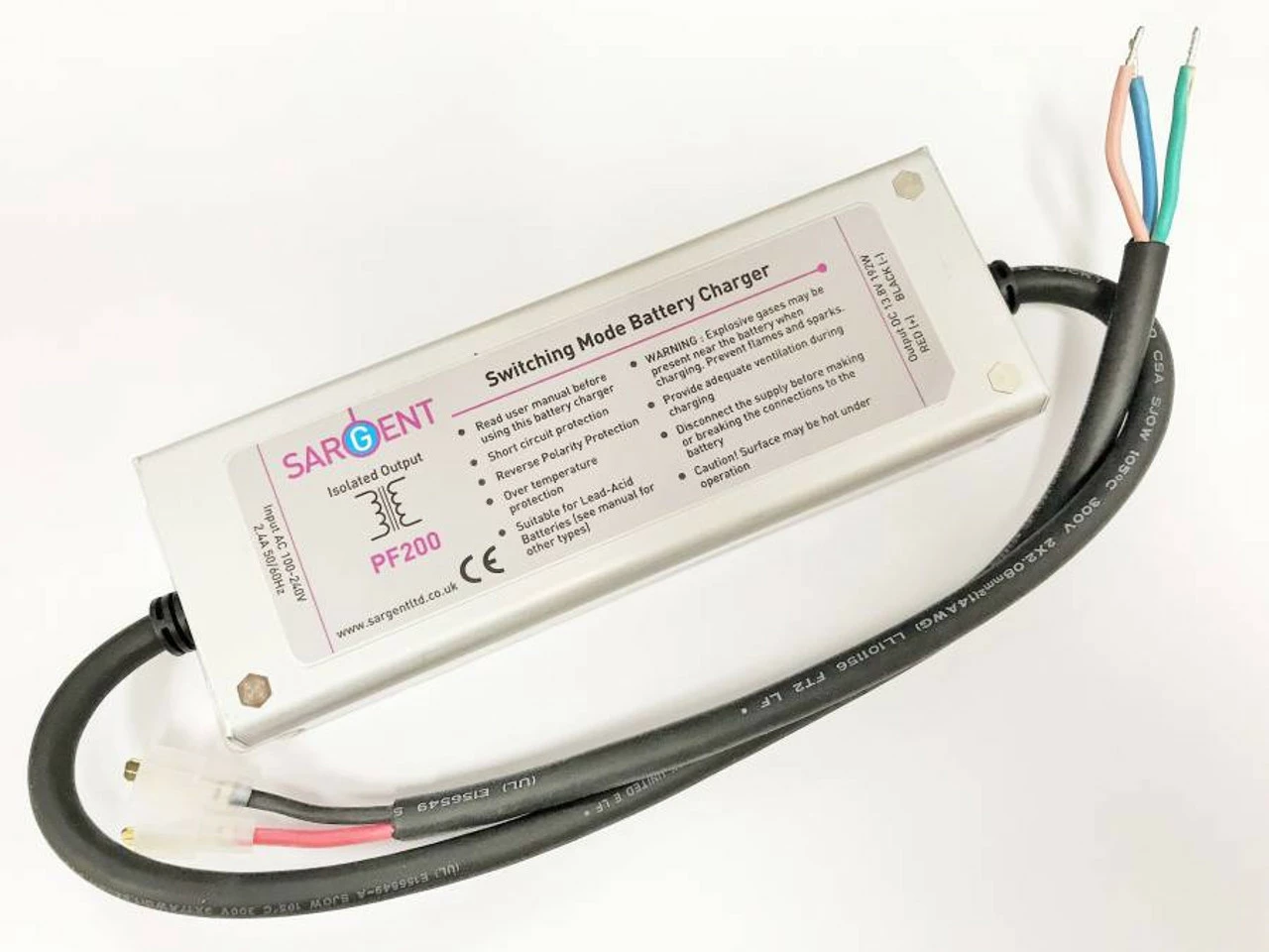 Sargent PF200 2 Stage 12V 192W Leisure Battery Mains Charger 1 Sargent PF200 2 Stage 12V 192W Leisure Battery Mains Charger