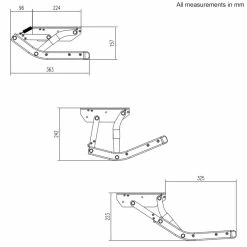 Adventurer Fold-Down Steps For Campervans And Motorhomes With LED Light 17 Adventurer Fold-Down Steps For Campervans And Motorhomes With LED Light -Campervan Specific Shop ST 468 single dimensions 25212.1672846333