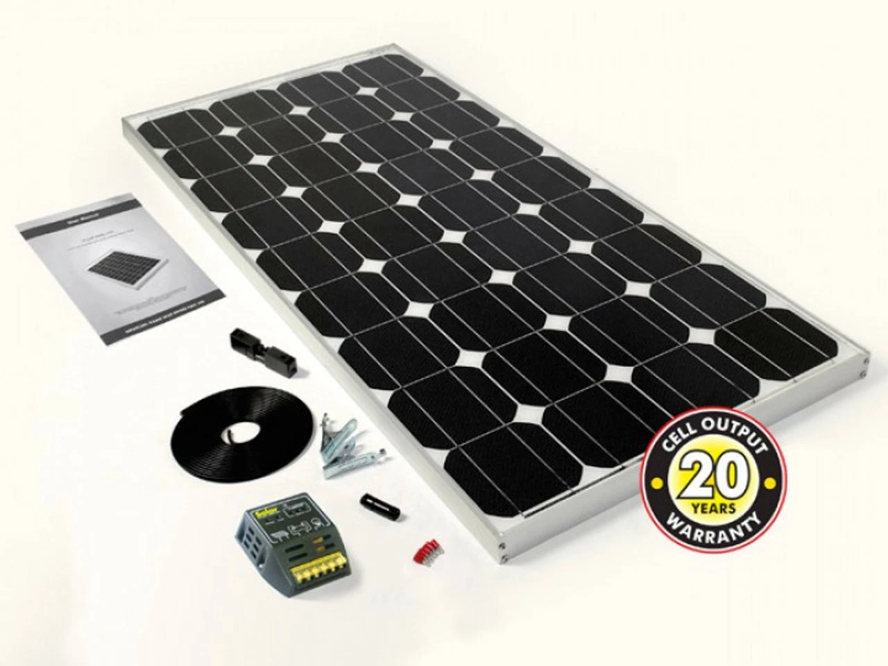 PV Logic 80w Motorhome Solar Panel Kit With 8Ah Controller 1 PV Logic 80w Motorhome Solar Panel Kit With 8Ah Controller