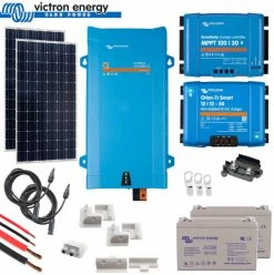 Victron Energy Victron 350 Watt Solar Panel Kit With MPPT Controller, MultiPlus And DC-DC Charger