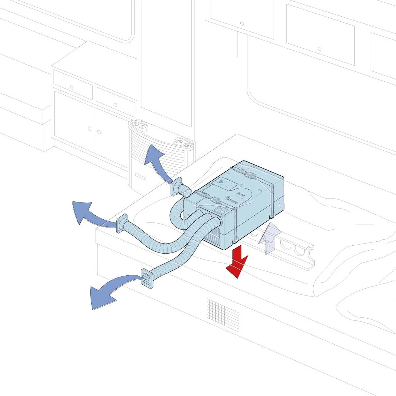 Truma Saphir Comfort Under Bench Air Conditioning Unit 4 Truma Saphir Comfort Under Bench Air Conditioning Unit - Image 4