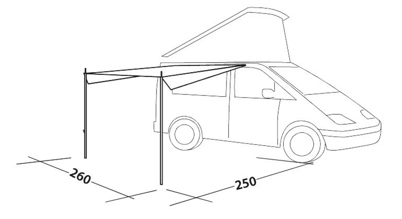Easy Camp Motor Tour Campervan Sun Canopy Awning 3 Easy Camp Motor Tour Campervan Sun Canopy Awning - Image 3