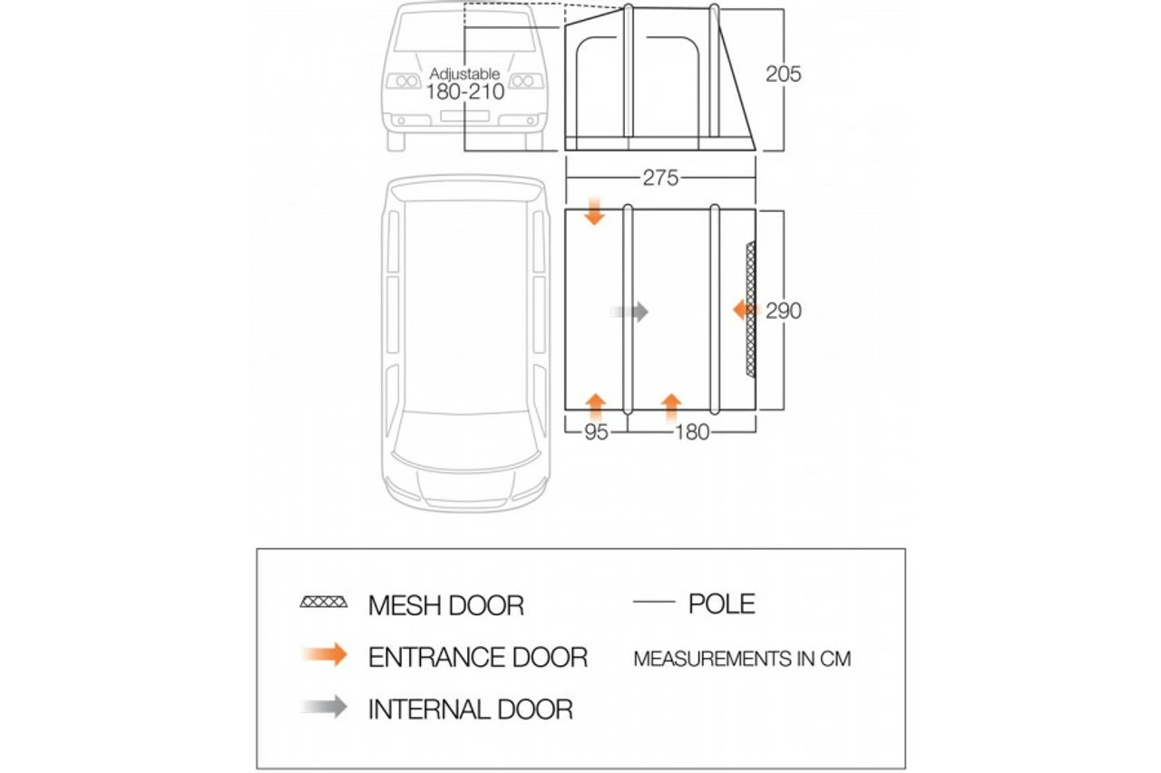 Vango Faros II Air Low Campervan Awning 15 Vango Faros II Air Low Campervan Awning - Image 15