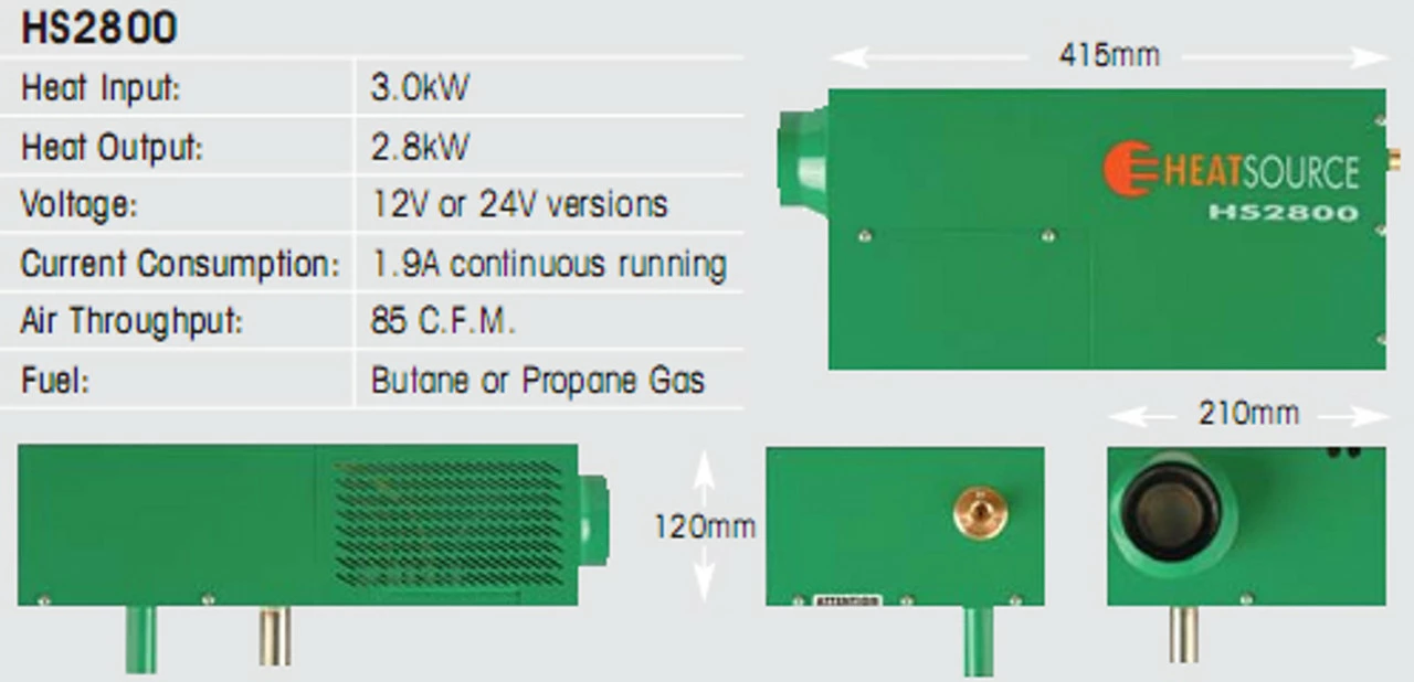 Propex HS2800 Blown Air Heater 2.8kW 3 Propex HS2800 Blown Air Heater 2.8kW - Image 3