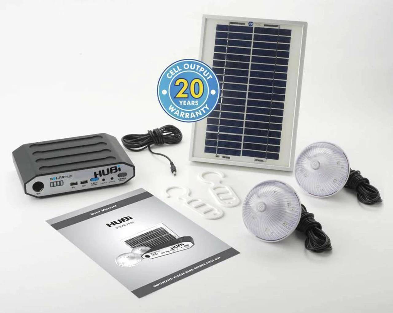 HUBi 2K Power And Lighting System Caravan Solar Hub Kit 1 HUBi 2K Power And Lighting System Caravan Solar Hub Kit