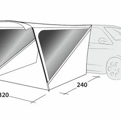 Outwell Campervan Touring Mini Shelter Awning -Campervan Specific Shop outwell touring shelter measurements 29150.1634726709