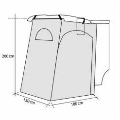 Reimo Fritz-2 Tailgate Tent For VW T5 T6 And Similar Camper Vans 7 Reimo Fritz-2 Tailgate Tent For VW T5 T6 And Similar Camper Vans -Campervan Specific Shop reimo fritz size 33015.1492237990