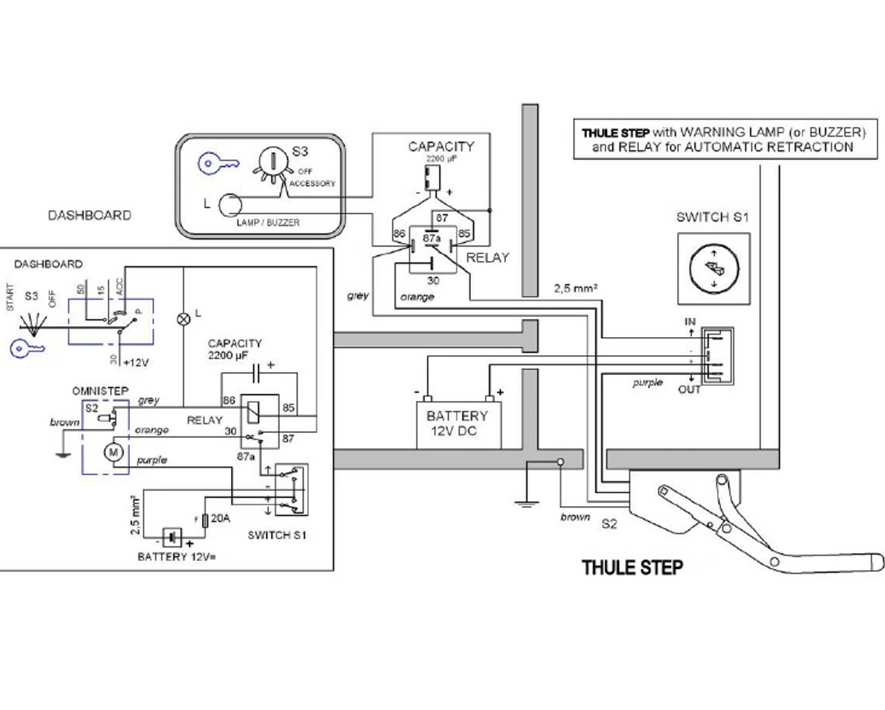 Thule Omnistep 12v Relay For Motorhome And Campervan Automatic Retracting Steps 3 Thule Omnistep 12v Relay For Motorhome And Campervan Automatic Retracting Steps - Image 3