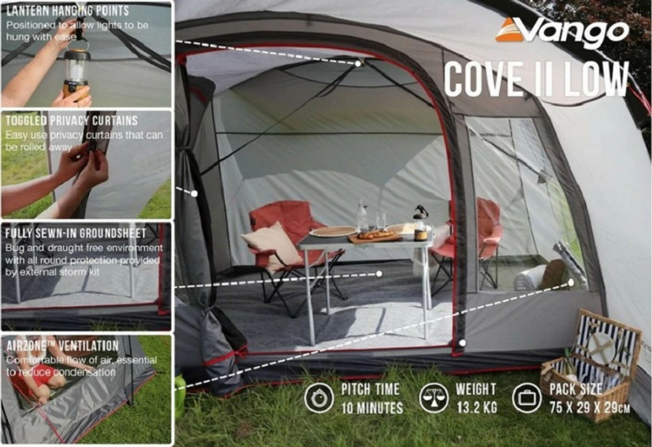 Vango Cove II Poled Drive Away Campervan Awning - Low 6 Vango Cove II Poled Drive Away Campervan Awning - Low - Image 6